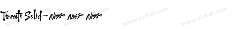 Tiranti Solid字体转换